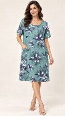 VESTIDO JEYLI ESTAMPADO VERDE