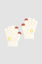 Guante infantil Beige