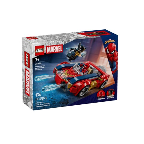 Lego Marvel Auto de Spiderman vs Wolverine 134 pcs 7+ Lego Marvel Auto De Spiderman Vs Wolverine 134 Pcs 7+
