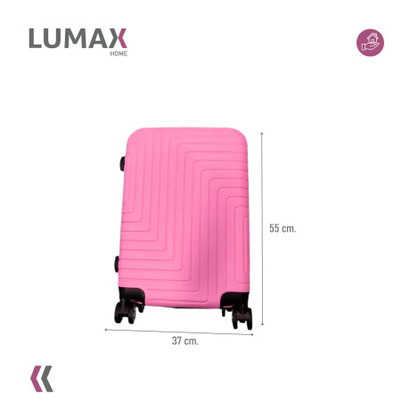 Valija Carry-on de mano Rígidas Con Organizadores Rosa