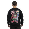 BUZOS ACTIVE HODDIE CON ESTAMPA Unisex - XC01 Negro