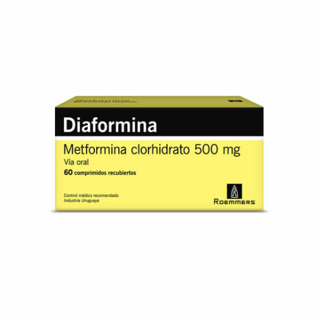 Diaformina 500 mg 60 comprimidos Diaformina 500 mg 60 comprimidos