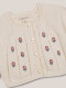 Chaqueta Con Bordados Crudo