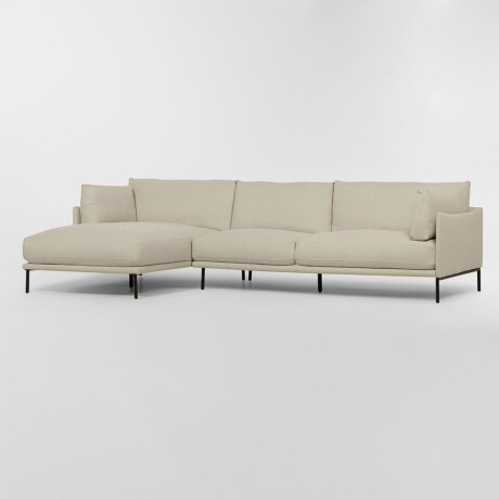 Sofá con chaise COSTA BEIGE - IZQUIERDO