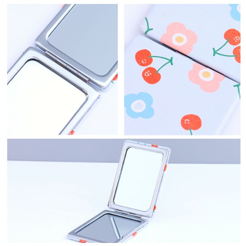 Espejo Portátil Rectangular - Serie - Frutas De Verano Unica