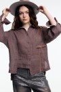 CAMISA MANGA LARGA Marron