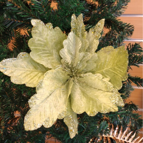 Flor Navideña Verde Claro 63x 30cm Flor Navideña Verde Claro 63x 30cm
