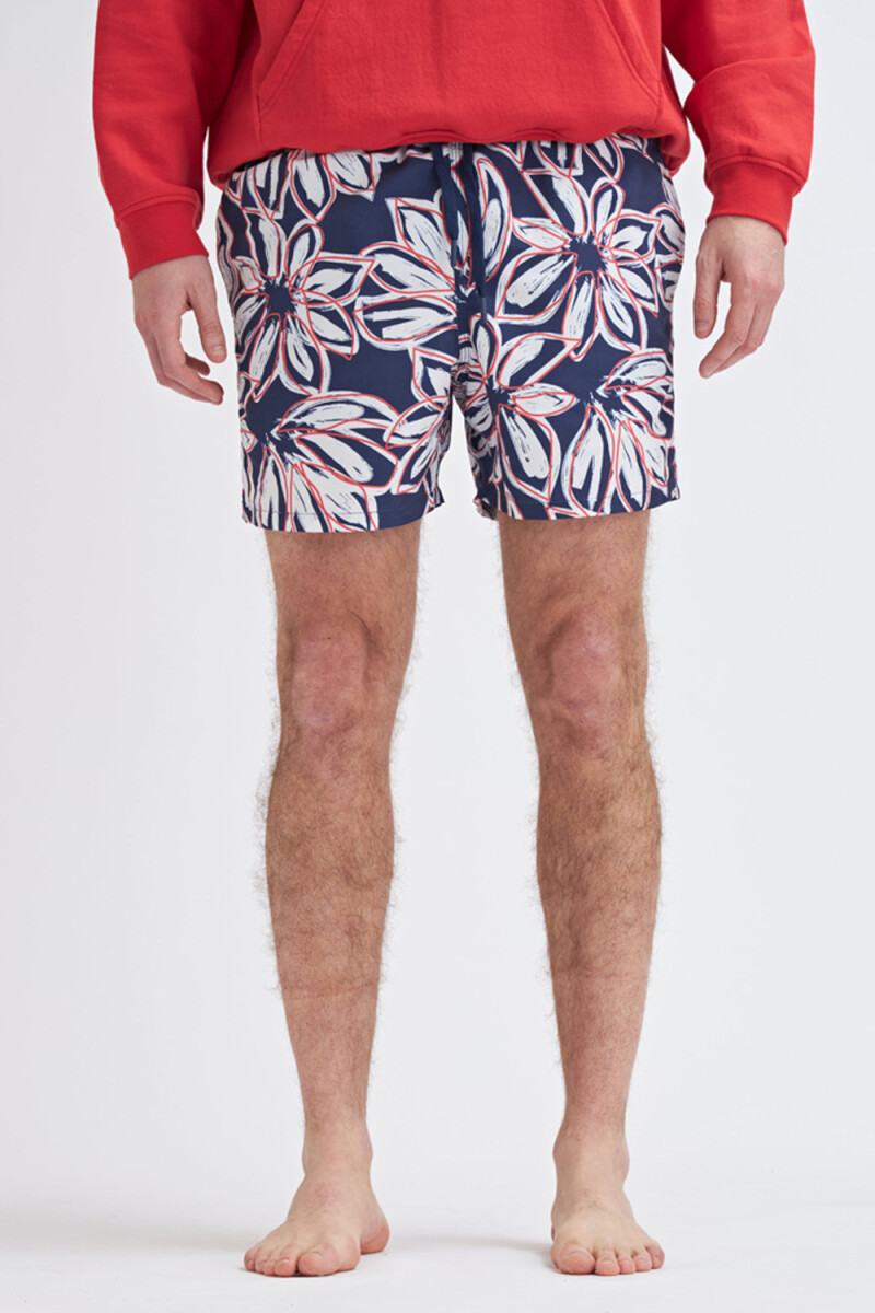 Short de baño Flores