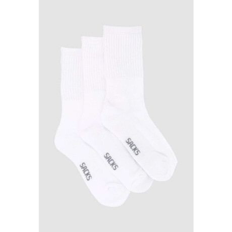 Pack x3 medias sport infantil Blanco