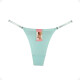 Tanga Colaless Ajustable De Algodón Turquesa Talla L-XL