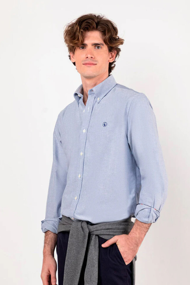 Camisa Oxford Azul