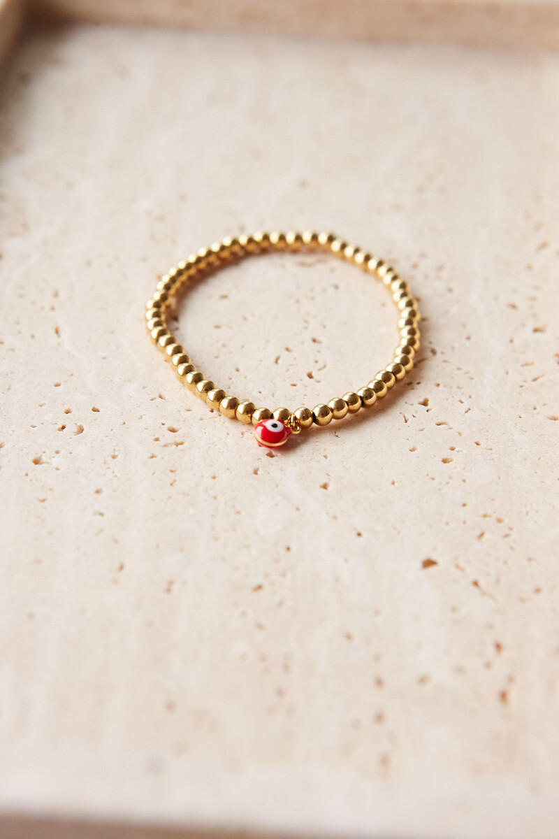 PULSERA HORUS - ROJO 
