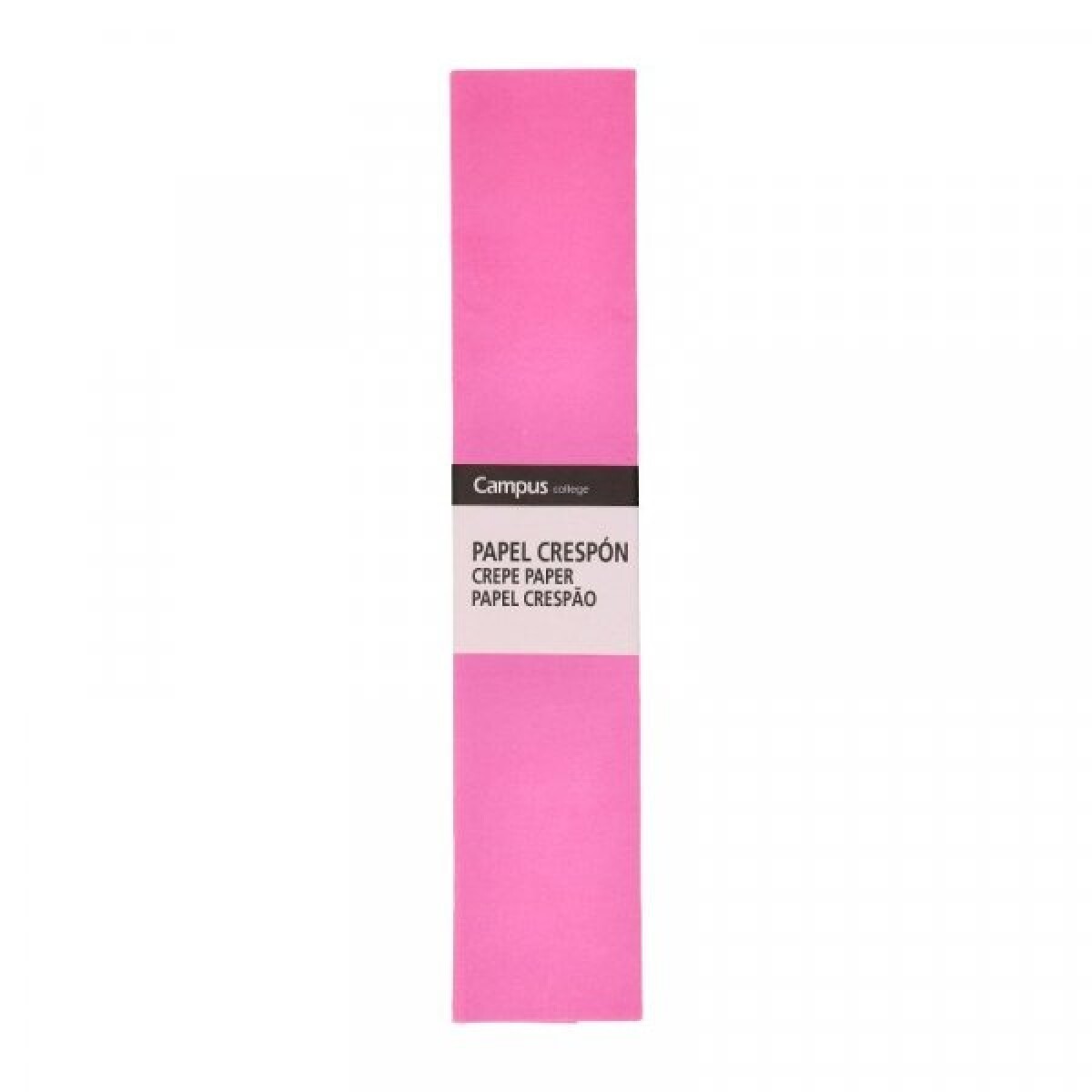 Papel Crepé Campus Rosado 50Cm x2M 20 Grs 