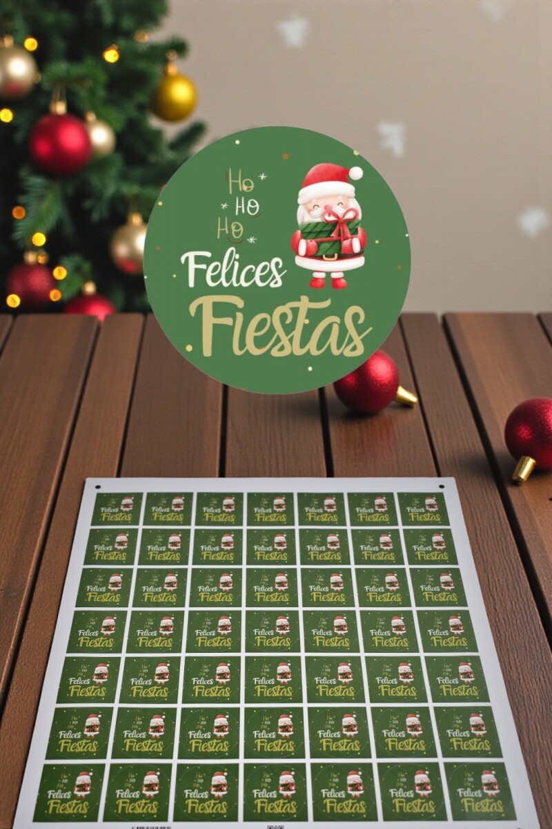 Stickers navidad placha - DISEÑO 19 