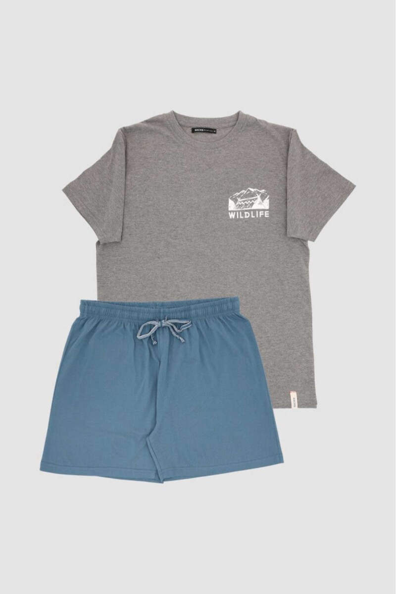 Pijama wildlife - Gris 