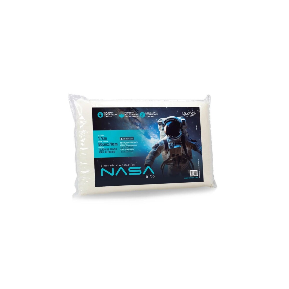 Almohada Viscoelástica Nasa Alto 