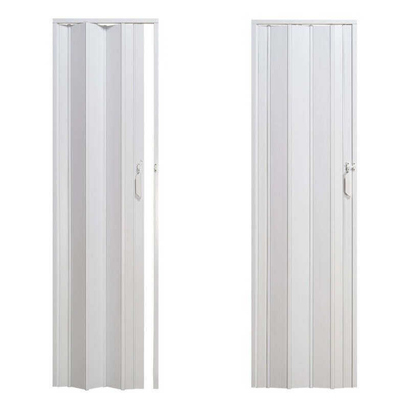 Puerta Pvc Corrediza Plegable Acordeon 210 X 90 Cm Blanco
