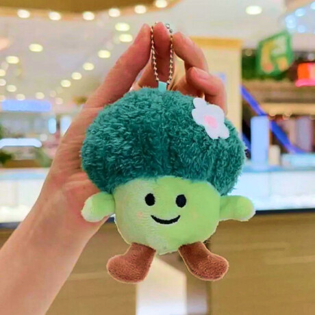 Llavero Colgante Brocoli de peluche Verde