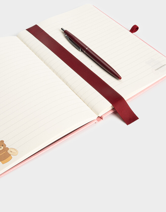 Librería Sets Con Lapicera Set De Librería Con Cuaderno A5 Con Lapicera - Rosa Claro