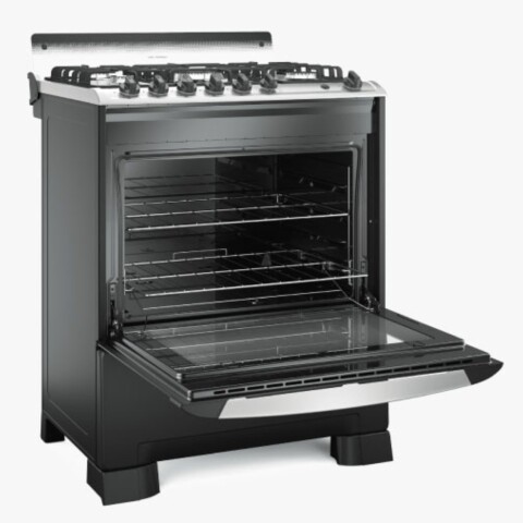 Cocina Mueller Decoratto 5 Hornallas Negro Cocina Mueller Decoratto 5 Hornallas Negro
