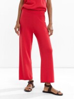 Pantalón De Punto 100% Algodón rojo