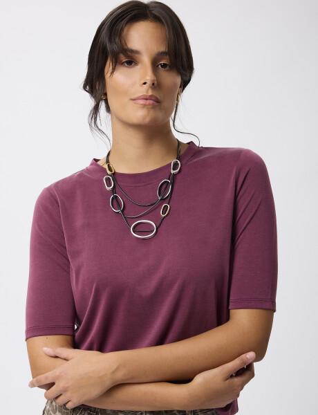 T-shirt Geminis violeta