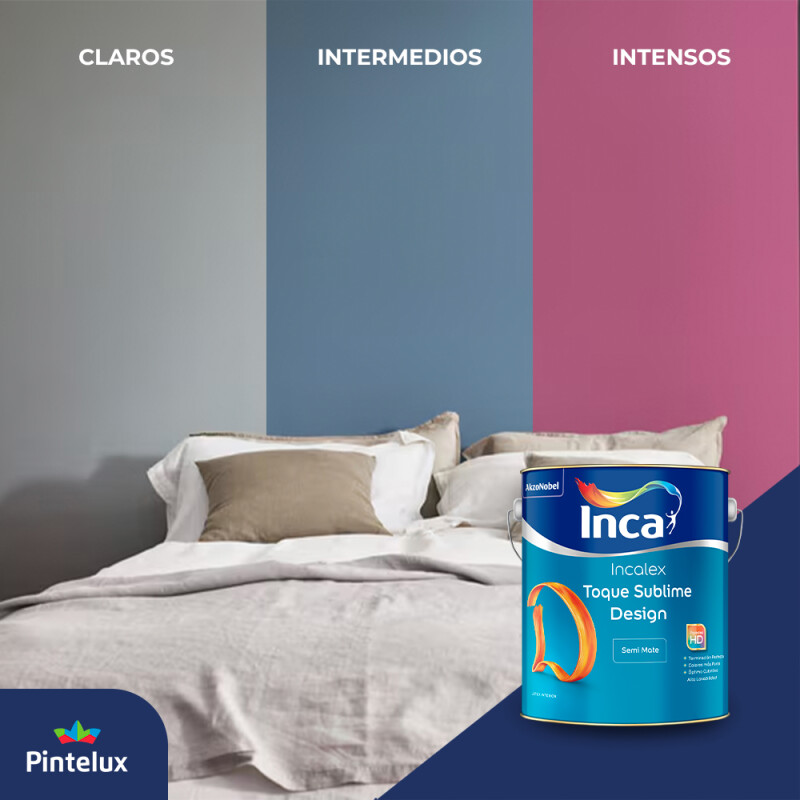 INCALEX TOQUE SUBLIME SEMI MATE COLORES INTERMEDIOS - 3.6LT INCALEX TOQUE SUBLIME SEMI MATE COLORES INTERMEDIOS - 3.6LT