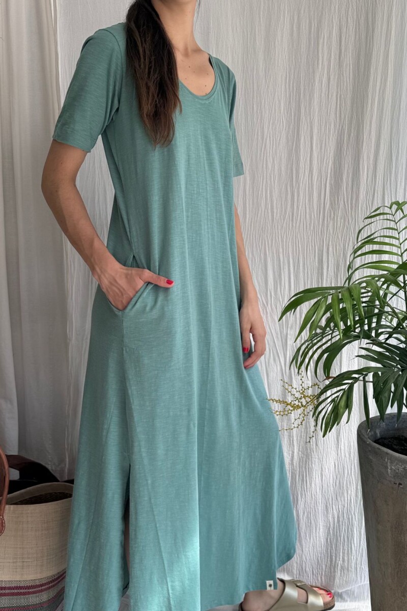 Vestido largo Lake Turquesa
