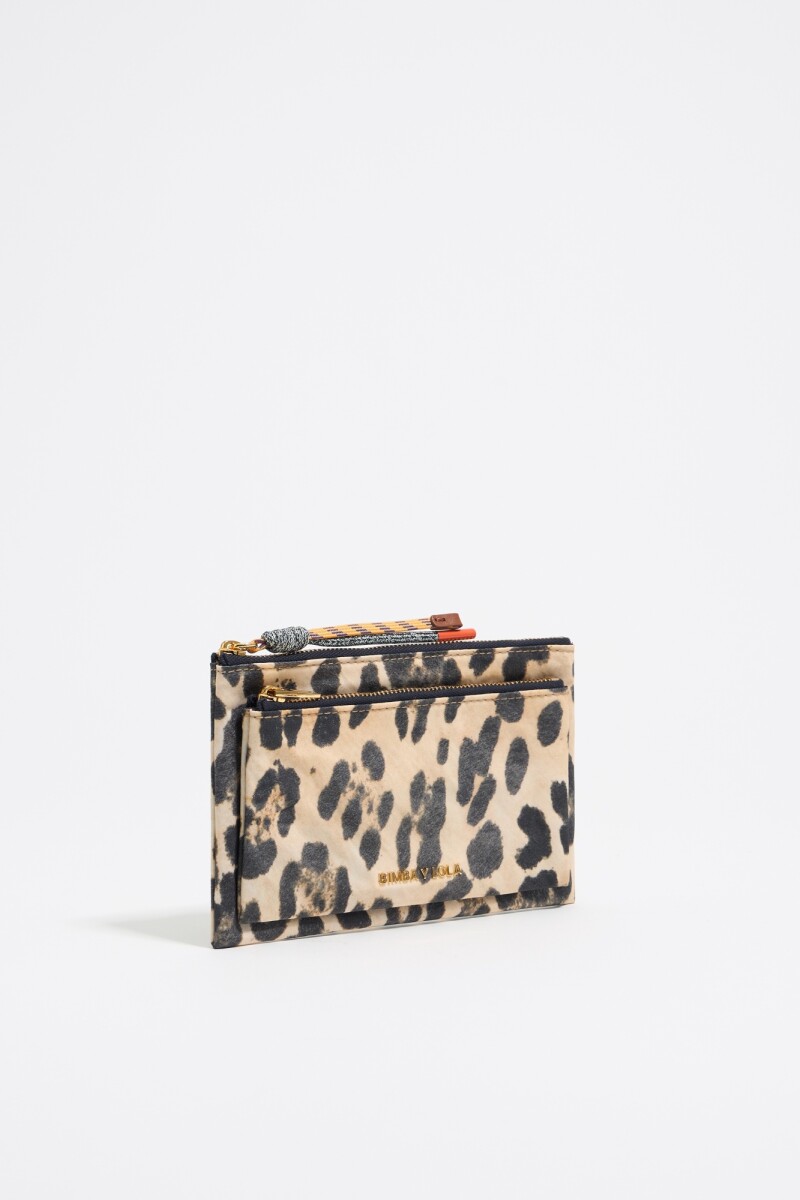 MONEDERO DOBLE Leopardo