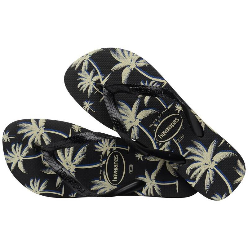 Ojotas Havaianas Aloha Negro-blanco