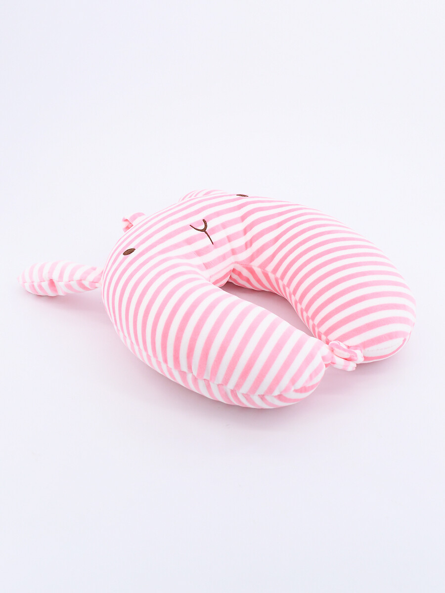 ALMOHADA DE VIAJE OSITO - ROSADO 