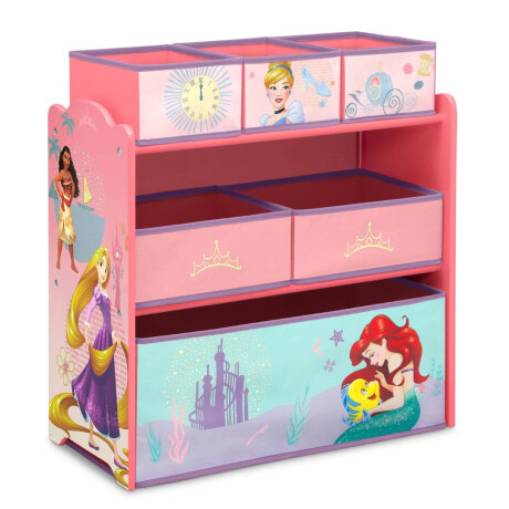 Organizador de Juguetes Wisly de Princesas Disney 6 contenedores