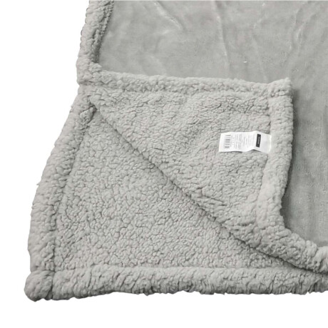 Frazada Flannel con Corderito King Size Richmond 240 x 260 cm Gris