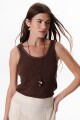 MUSCULOSA INES MARRON