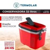 Conservadora Termolar 32 lts Rojo