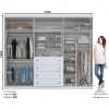 Placard Ropero 6 Puertas 4 Cajones MDF y MDP Blanco Americano Placard Ropero 6 Puertas 4 Cajones MDF y MDP Blanco Americano
