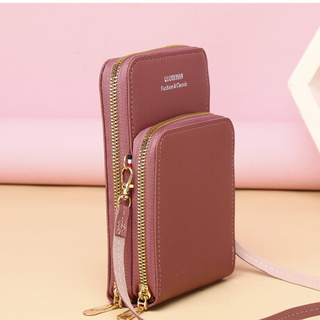 Cartera De Dama Rectangular Bordo