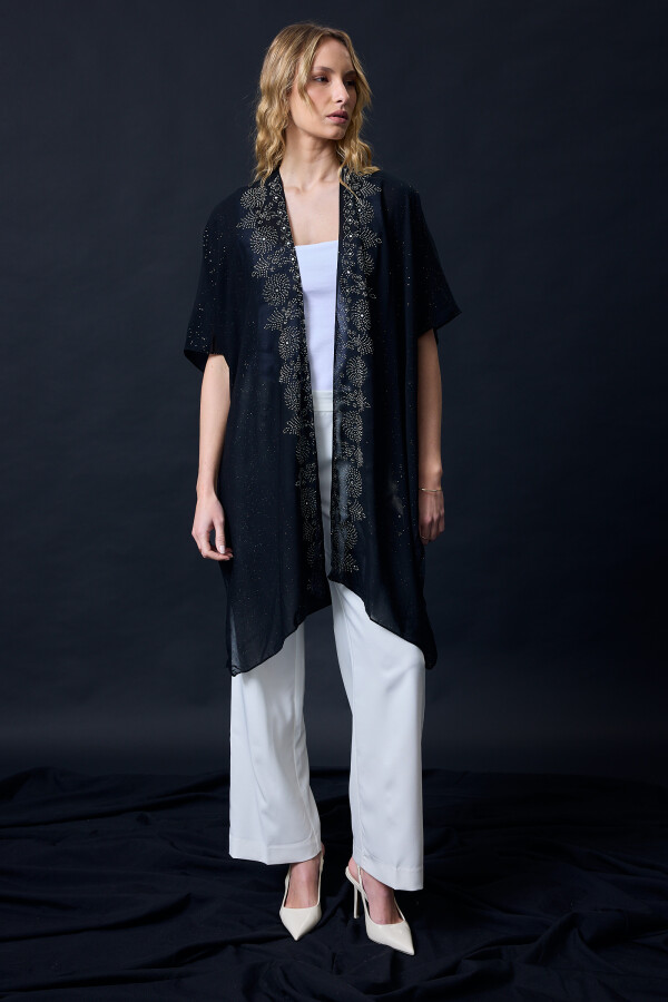 Kimono Noche NEGRO/PLATEADO