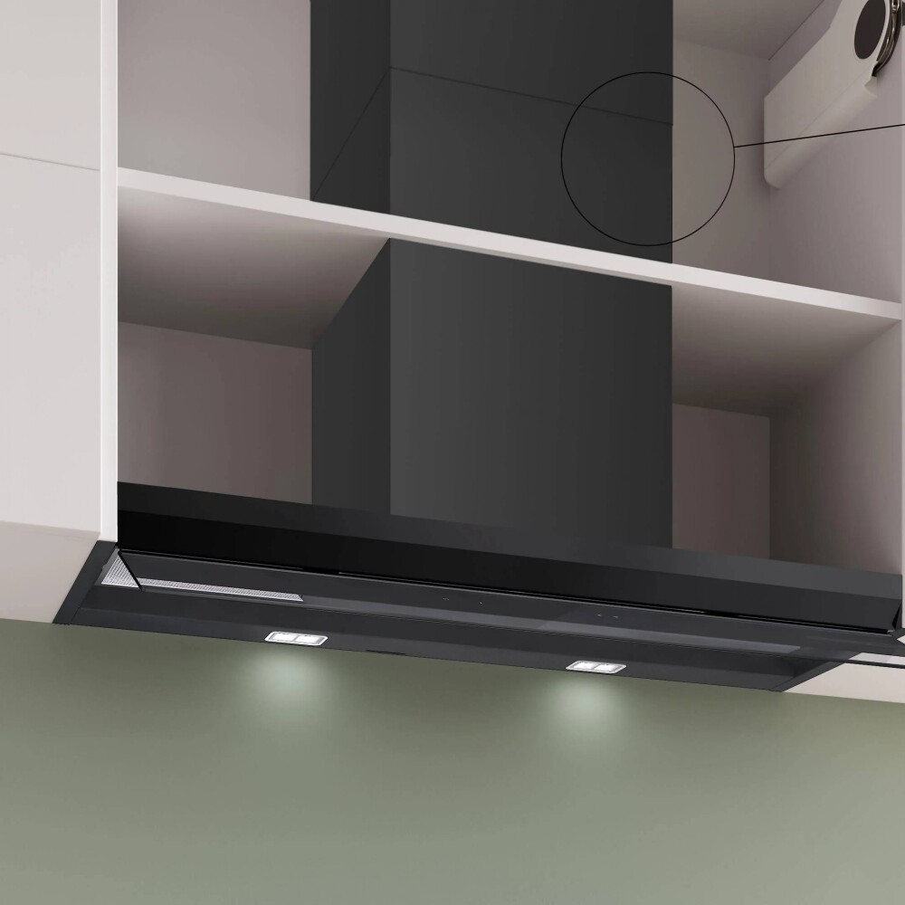 Campana decorativa integrada Bosch 90 cm DBB97DP60 Negro Mate Campana decorativa integrada Bosch 90 cm DBB97DP60 Negro Mate