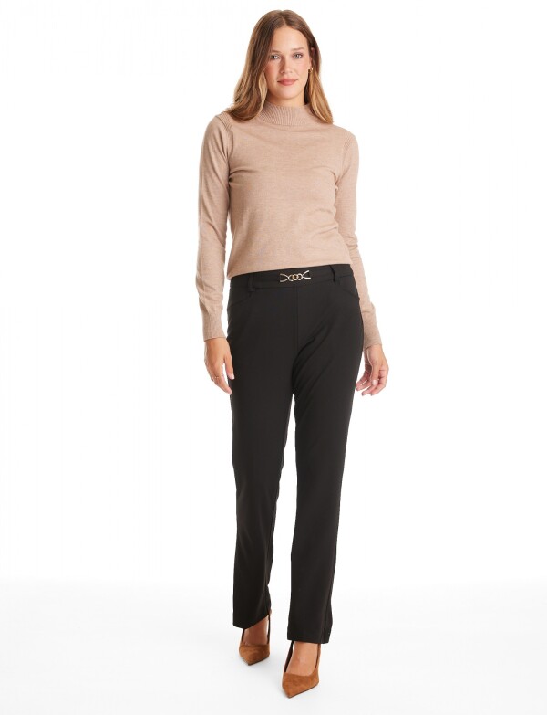 Pantalon Crepe Cadena NEGRO