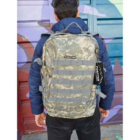 Mochila Arye Camuflada Gris 50 Lts Camuflado