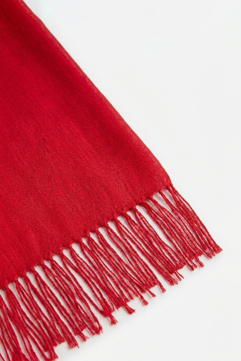 Pashmina 100% Lino rojo