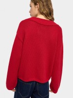 Jersey De Punto De Algodón rojo
