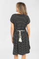 Vestido nautico rayas Negro
