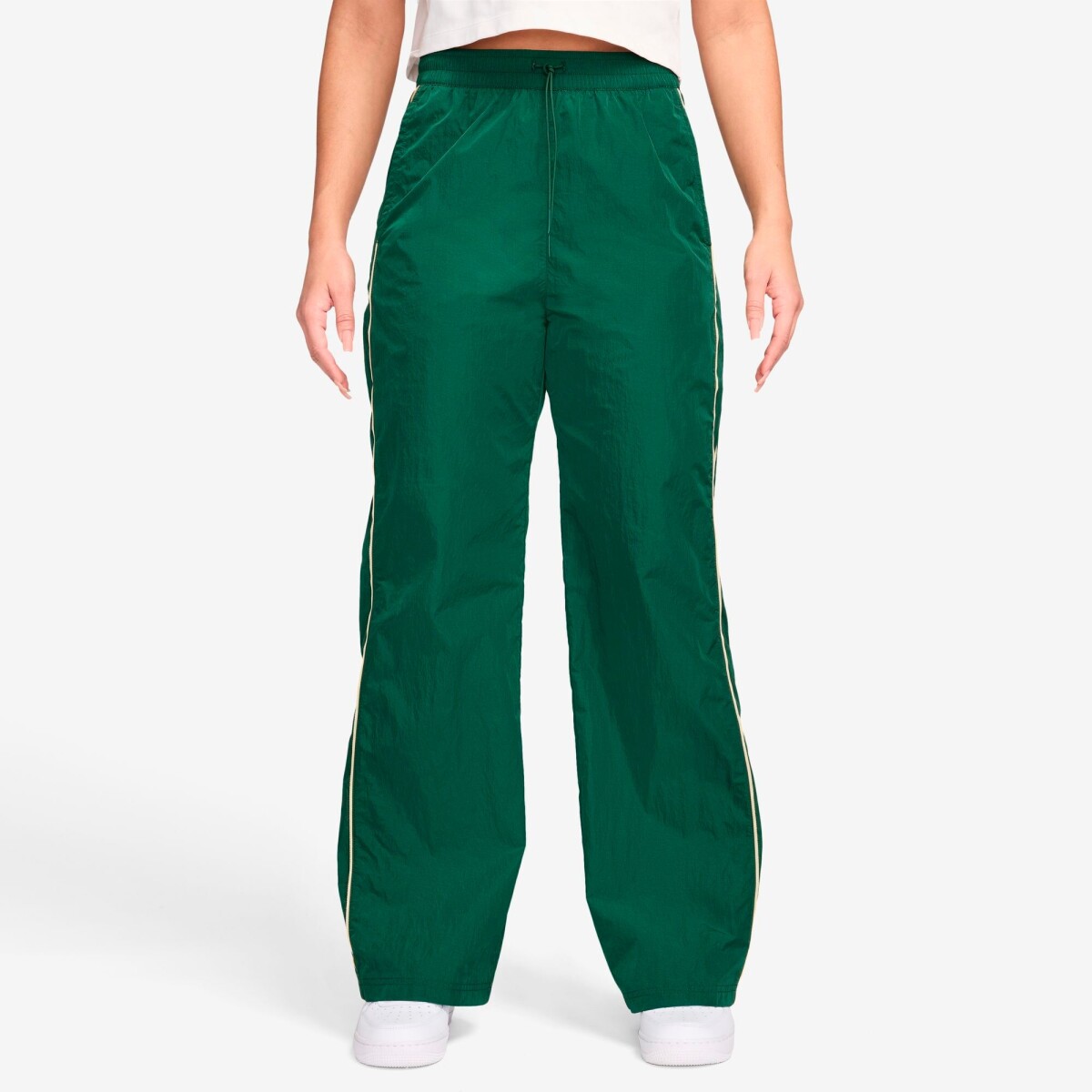 Pantalón Largo Nike Sportswear Windruner High-Rise de Mujer - Verde 
