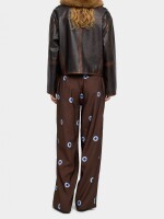 Pantalón Fluido Estampado De Círculos multicolor