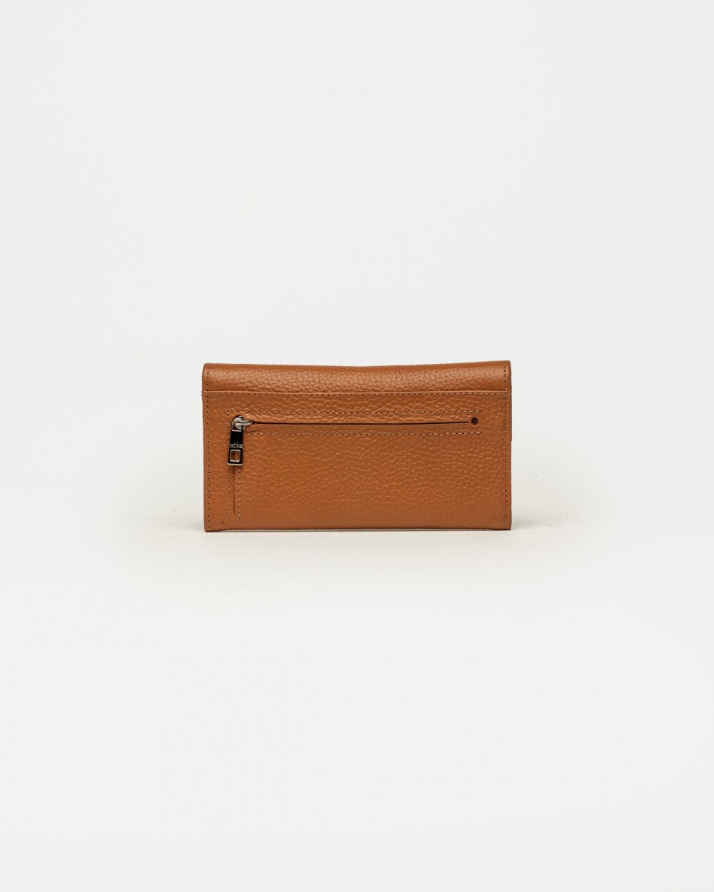 Billetera Marga en cuero graneado Marron