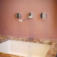 Griferia Lavatorio Pared Bimando En Cromo Fv Serie Nueva 44 Incluye Desague CROMO