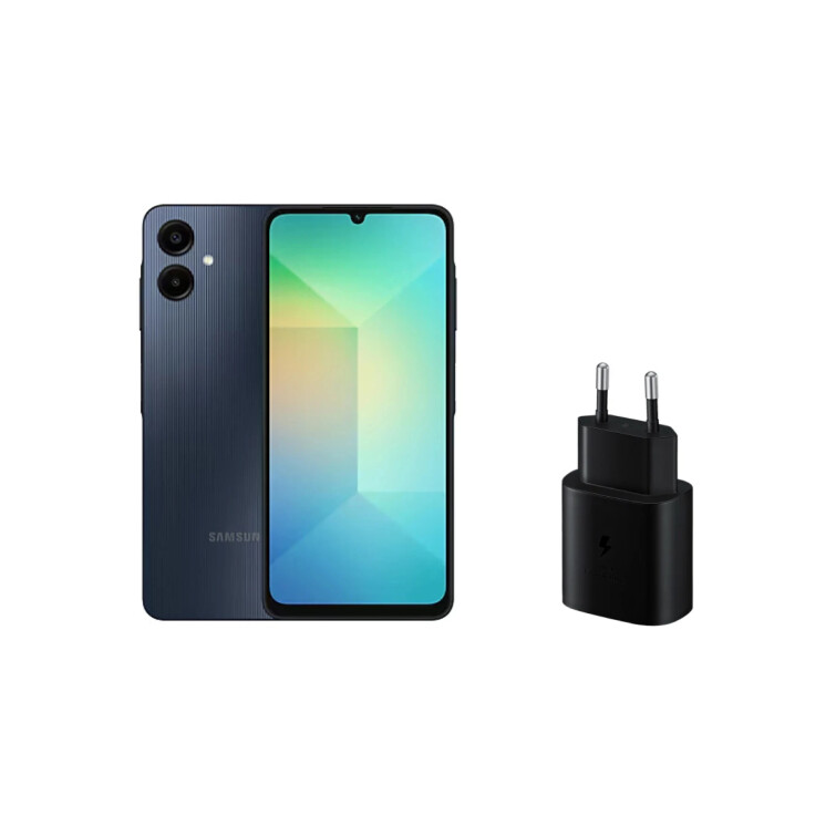 Samsung Galaxy A06 64GB Black + Cargador Carga Rápida 25W ¡De Regalo!