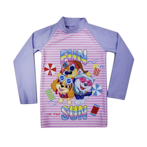 Remera UV Malla Infantil Paw Patrol Skye Everest y Liberty